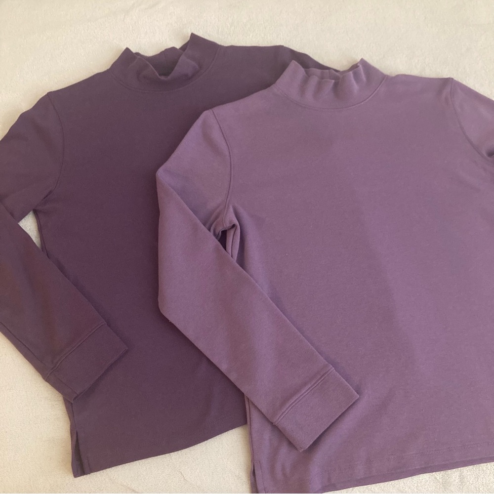 HASTING & SMITH 2 mock turtlenecks